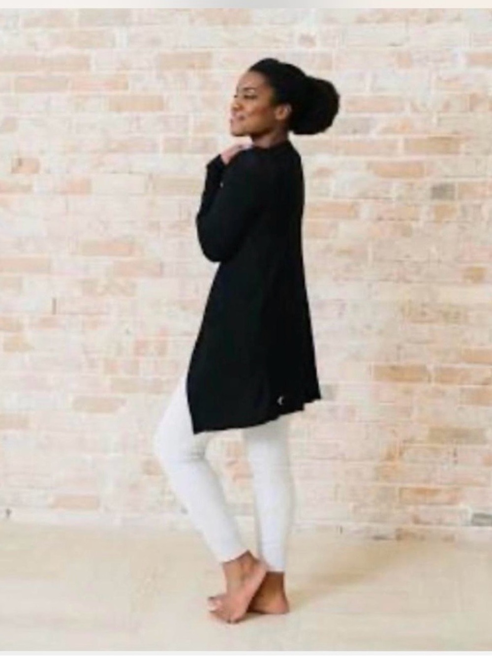ZYIA Black Lounge Boyfriend Cardigan
